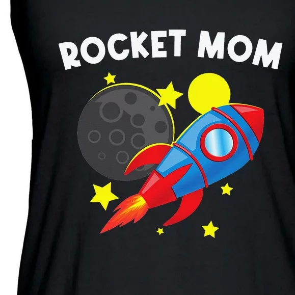 Cool Rocket For Mom Mother Rockets Space Ship Spacecraft Ladies Essential Flowy Tank