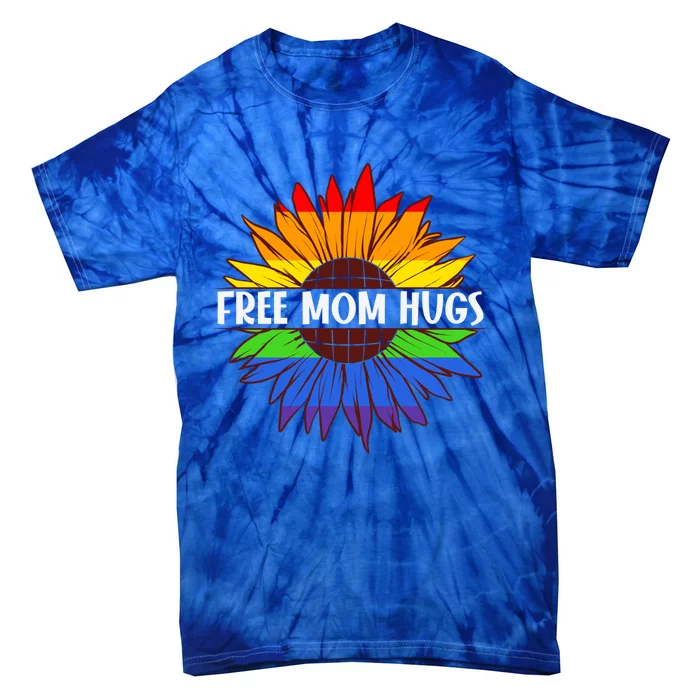 Colorful Rainbow Free Mom Hugs Lgbt Lgbtq Gift Tie-Dye T-Shirt