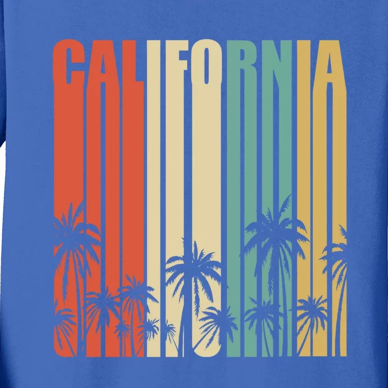 California Retro Gift Surfer Beach Cali Venice Gift Kids Long Sleeve Shirt