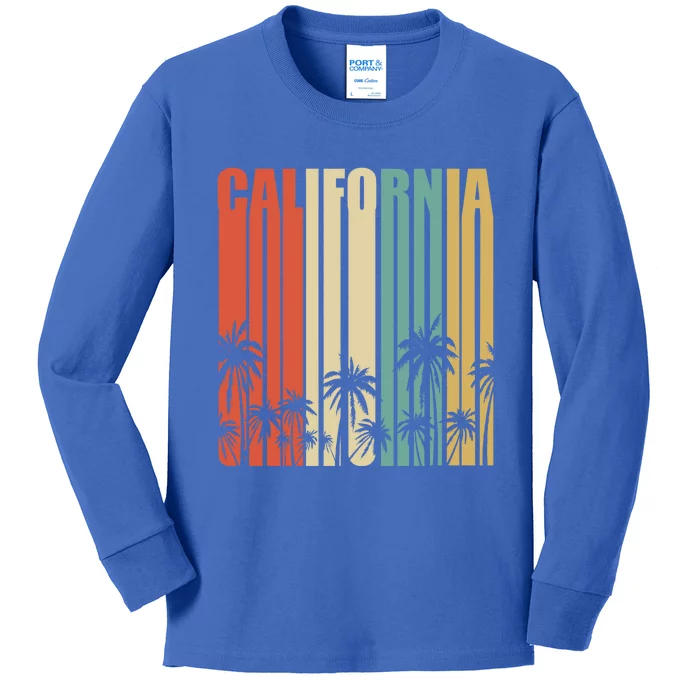 California Retro Gift Surfer Beach Cali Venice Gift Kids Long Sleeve Shirt