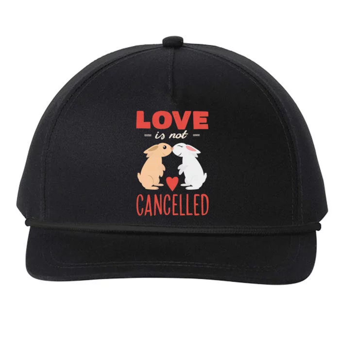 Cuddly Rabbits Gift Big Love Is Not Callnised Gift Snapback Five-Panel Rope Hat