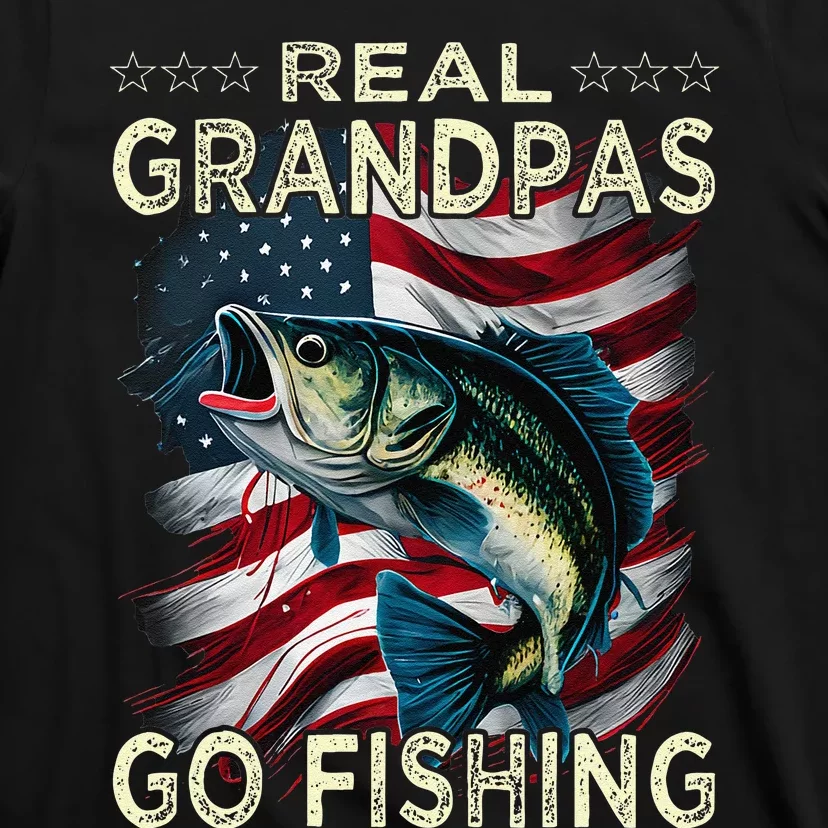 Cute Real Grandpas Go Fishing Largemouth Bass T-Shirt