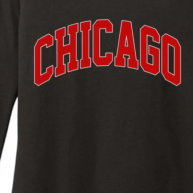 Chicago Retro Gift Womens CVC Long Sleeve Shirt