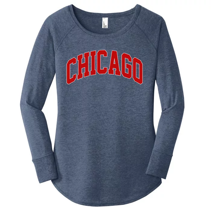 Chicago Retro Gift Women's Perfect Tri Tunic Long Sleeve Shirt