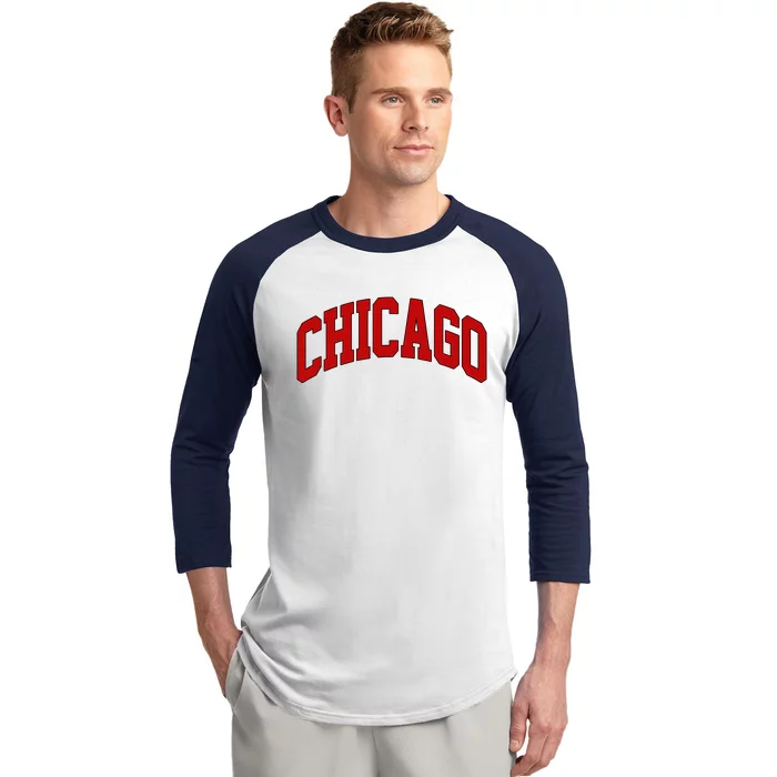 Chicago Retro Gift Baseball Sleeve Shirt