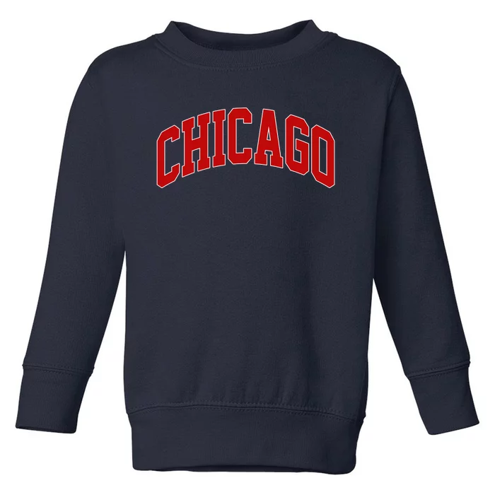 Chicago Retro Gift Toddler Sweatshirt