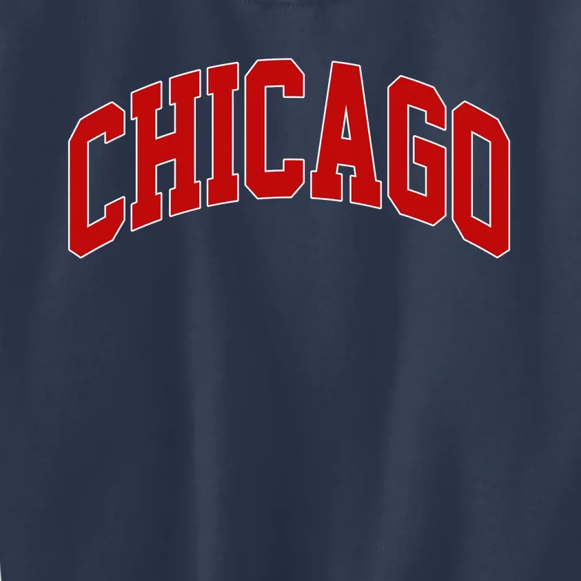 Chicago Retro Gift Kids Sweatshirt