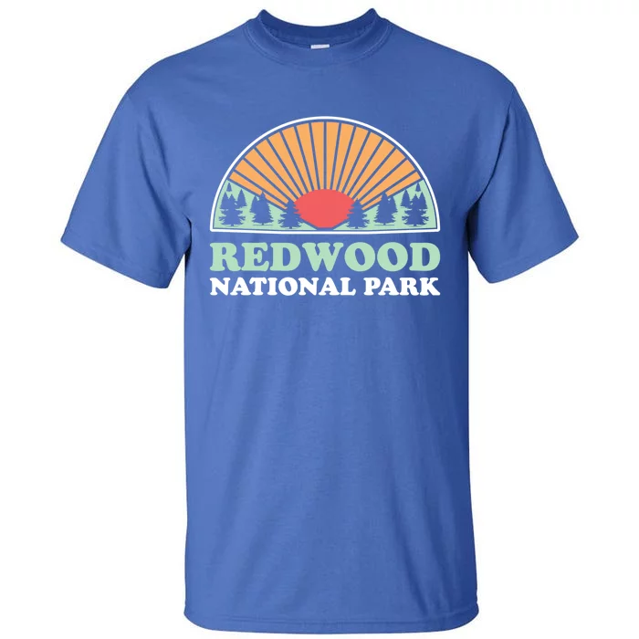 California Retro Great Gift Vintage Redwood National Park Gift Tall T-Shirt