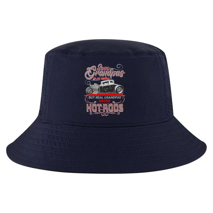 Cool Real Grandpas Drive Hot Rods Cool Comfort Performance Bucket Hat