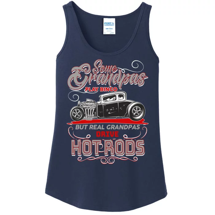 Cool Real Grandpas Drive Hot Rods Ladies Essential Tank