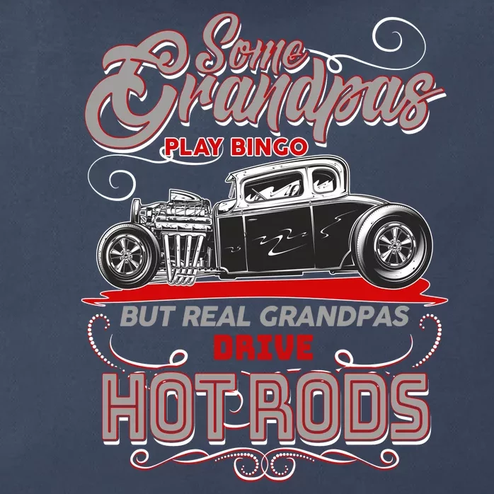 Cool Real Grandpas Drive Hot Rods Zip Tote Bag