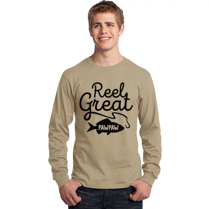 Cute Reel Great Pawpaw Fishing Grandpa Lover Fathers Day Long Sleeve Shirt