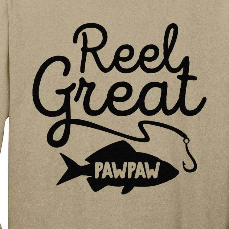 Cute Reel Great Pawpaw Fishing Grandpa Lover Fathers Day Long Sleeve Shirt