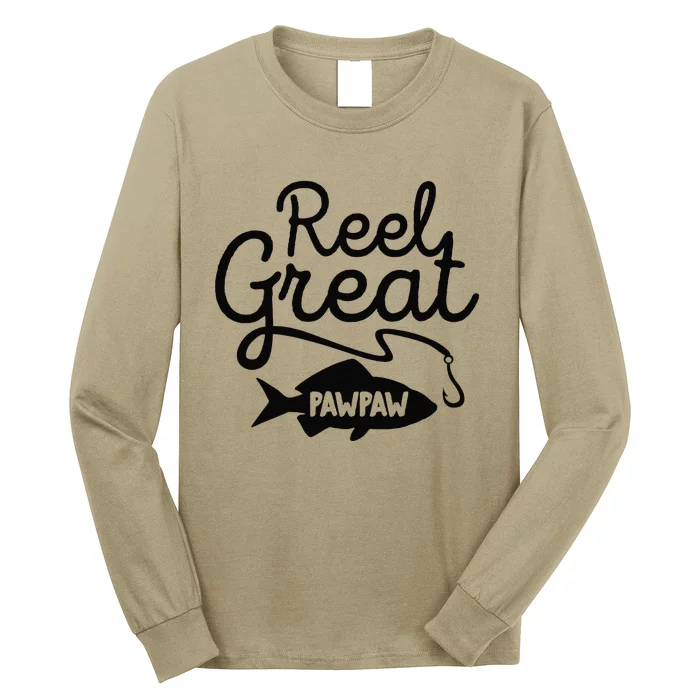 Cute Reel Great Pawpaw Fishing Grandpa Lover Fathers Day Long Sleeve Shirt