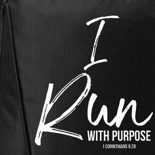 Christian Running Gift For Runners I Run With Purpose City Backpack