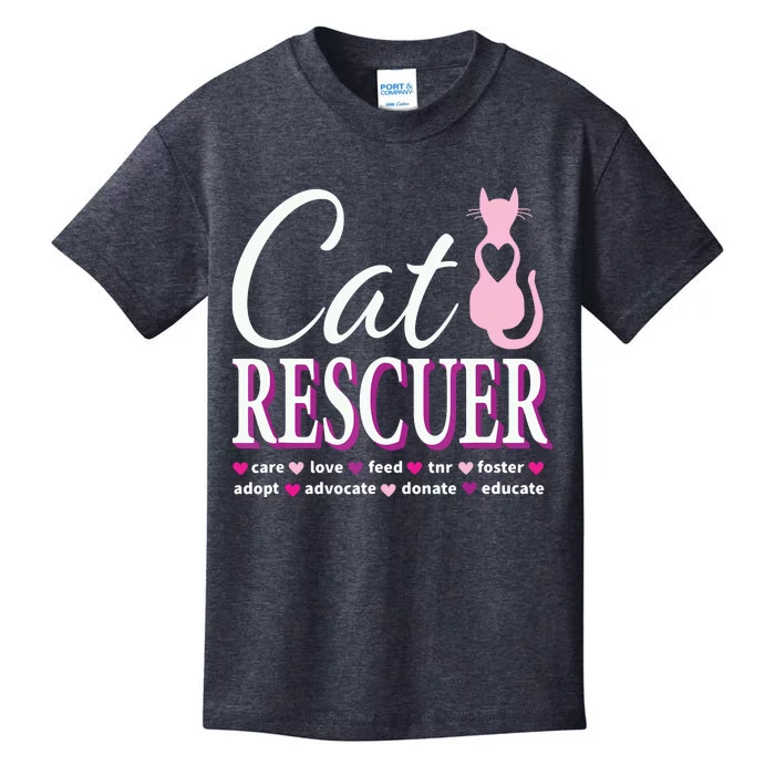 Cat Rescue Gift Feral Kittens Homeless Cats Shelter TNR Tee Kids T-Shirt