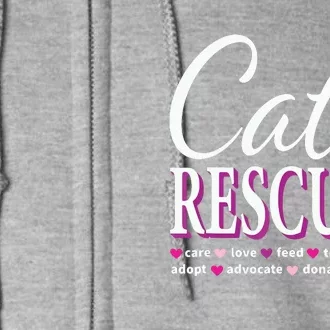 Cat Rescue Gift Feral Kittens Homeless Cats Shelter TNR Tee Full Zip Hoodie