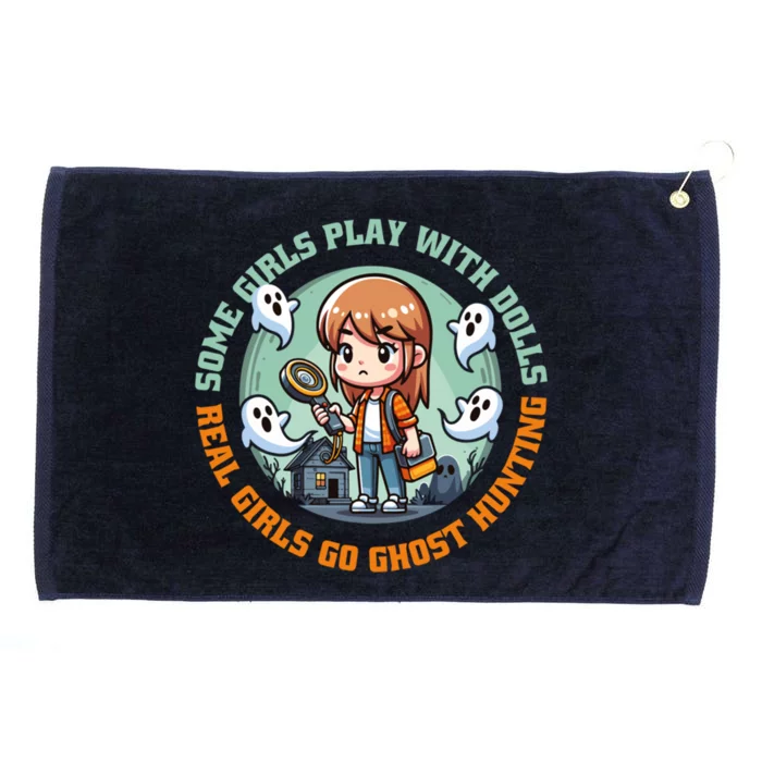 Cute Redhead Ghost Hunting Design Humor Gift Grommeted Golf Towel