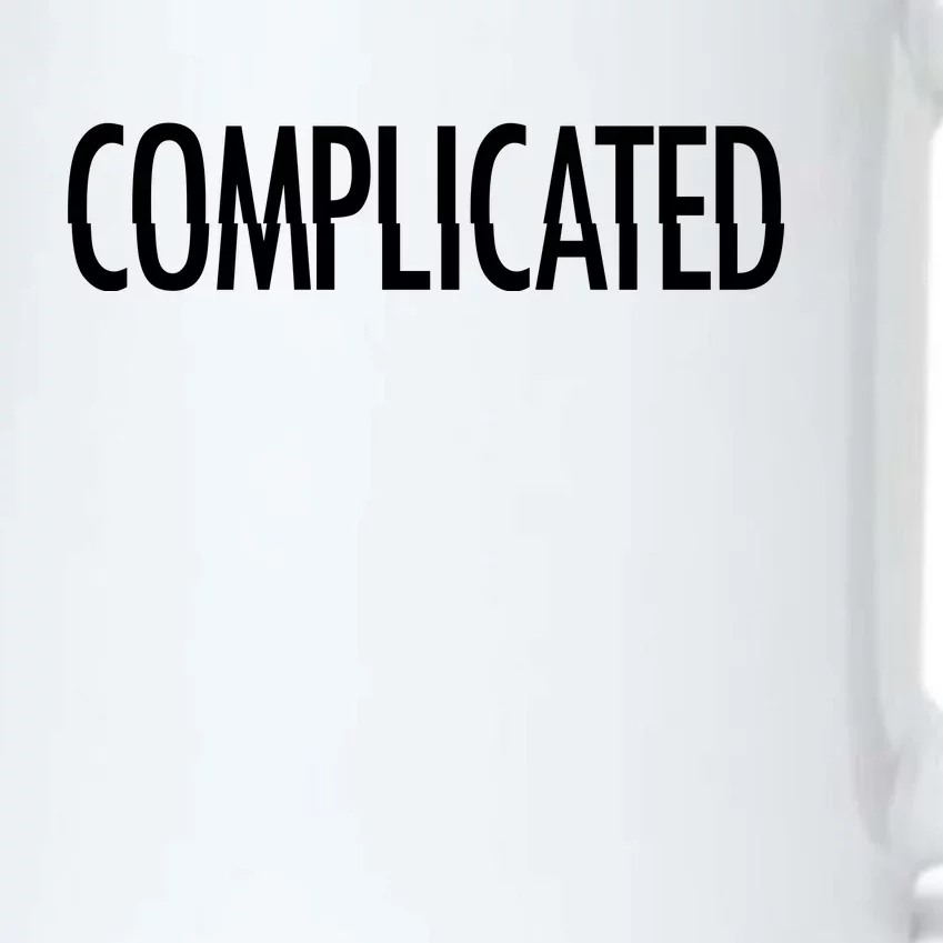 Complicated Realtionship Glitch Gift Black Color Changing Mug