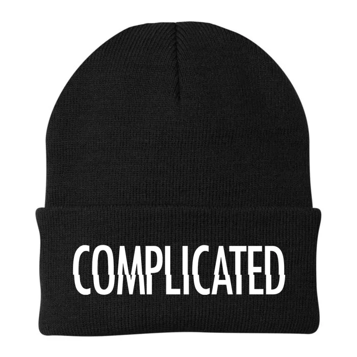 Complicated Realtionship Glitch Gift Knit Cap Winter Beanie