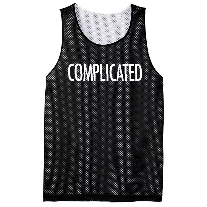 Complicated Realtionship Glitch Gift Mesh Reversible Basketball Jersey Tank