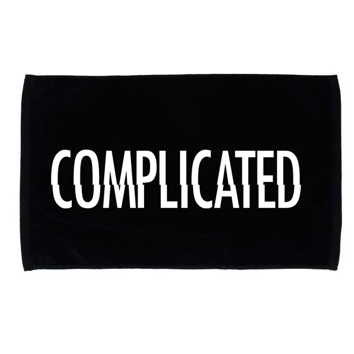 Complicated Realtionship Glitch Gift Microfiber Hand Towel