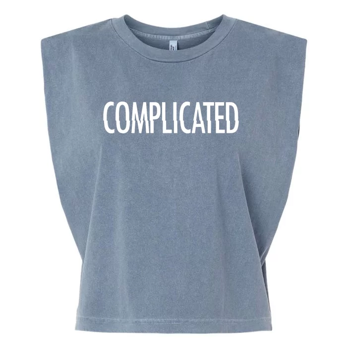 Complicated Realtionship Glitch Gift Garment-Dyed Women's Muscle Tee