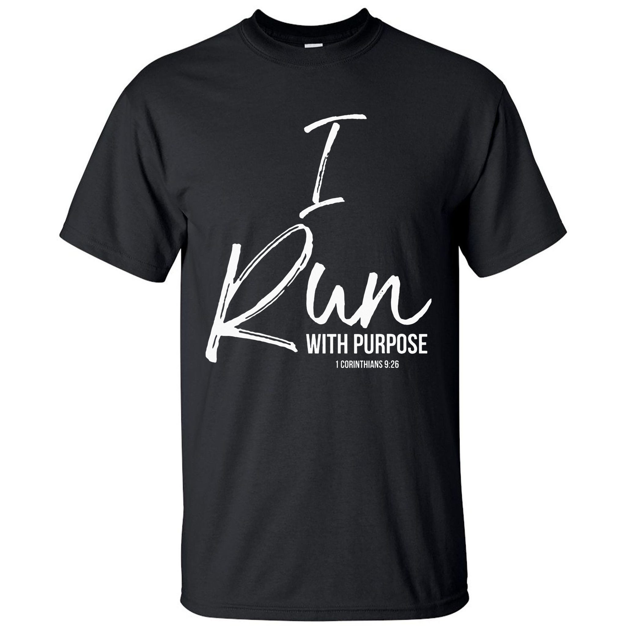 Christian Running Gift for Runners I Run with Purpose Tall T-Shirt ...