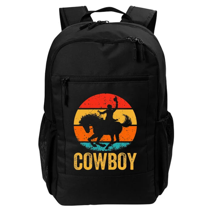 Cowboy Rodeo Horse Gifts Country Vintage Western Cowboy Daily Commute Backpack