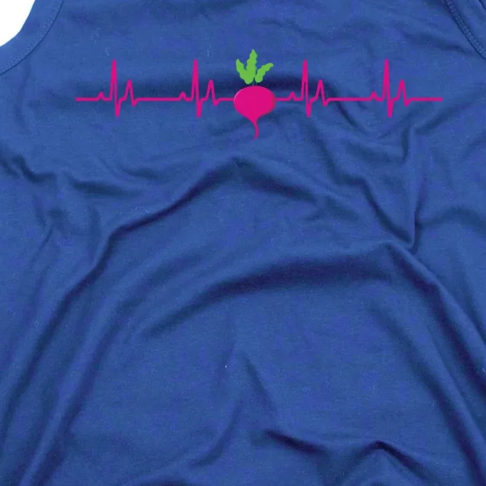 Cute Radish Heartbeat Apparel Vegetable Lover Radishes Gift Tank Top