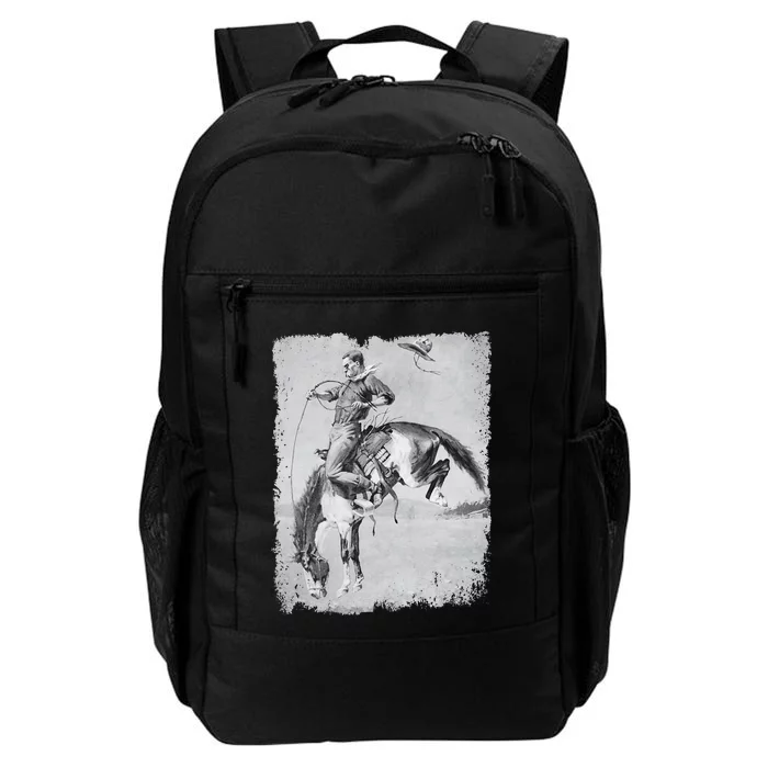 Cowboy Rodeo Horse Western Country Vintage Riding Usa Daily Commute Backpack