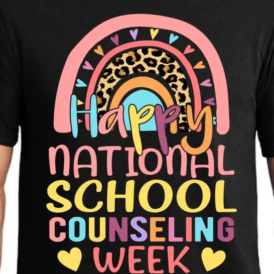 Cute Rainbow Happy National School Counseling Week Counselor Great Gift Pajama Set