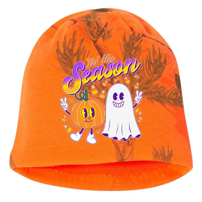 Cute Retro Halloween Tis The Season Kati - Camo Knit Beanie