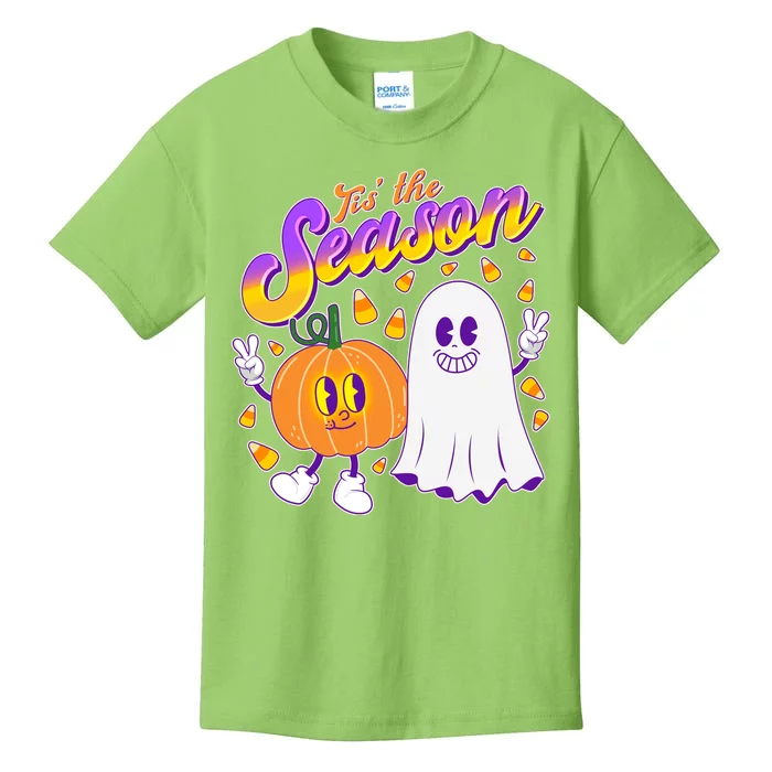 Cute Retro Halloween Tis The Season Kids T-Shirt