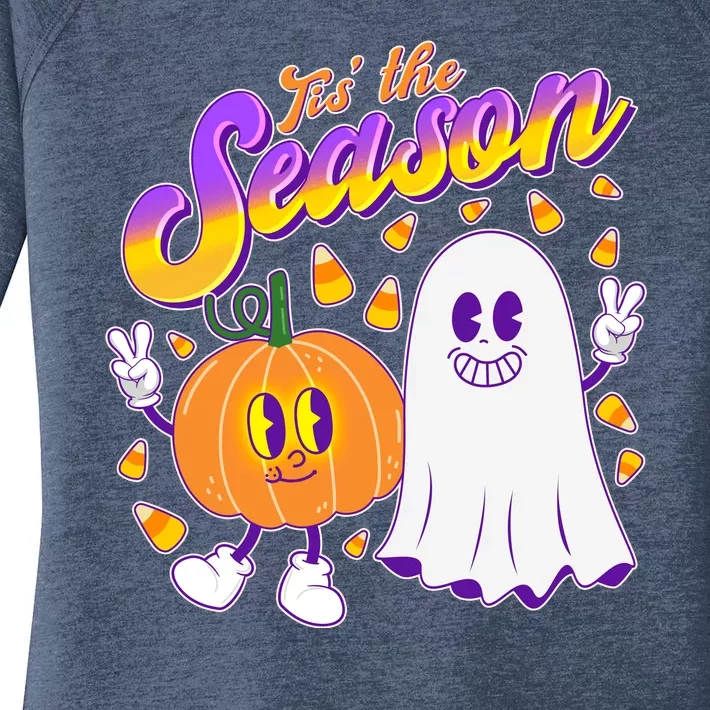 Cute Retro Halloween Tis The Season Women's Perfect Tri Tunic Long Sleeve Shirt