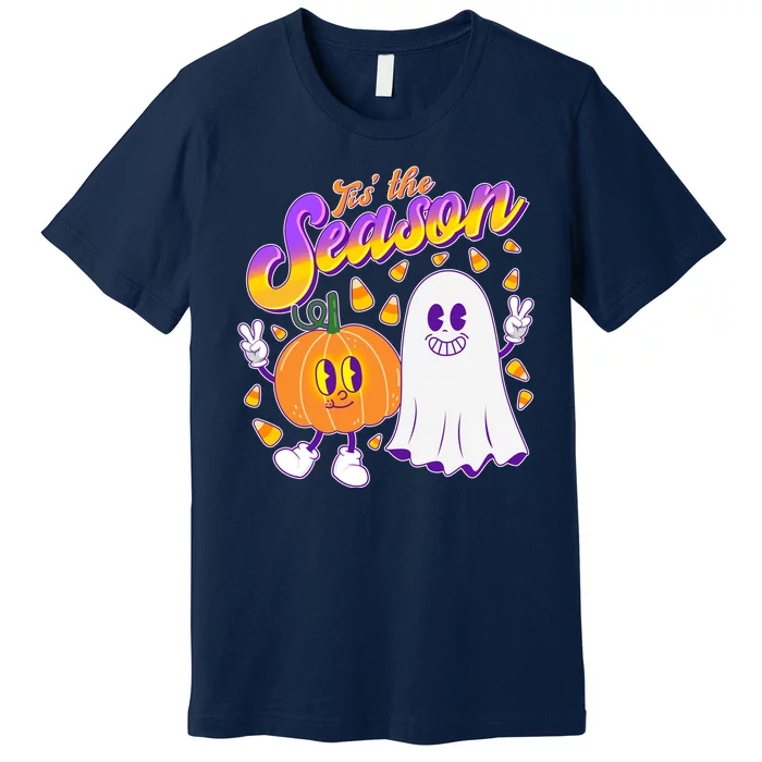 Cute Retro Halloween Tis The Season Premium T-Shirt