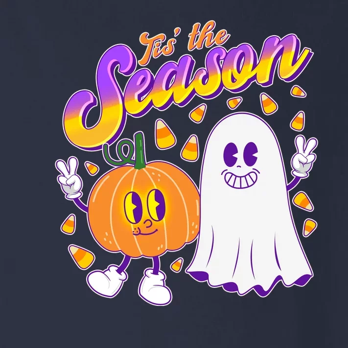 Cute Retro Halloween Tis The Season Toddler Long Sleeve Shirt