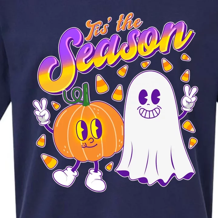 Cute Retro Halloween Tis The Season Sueded Cloud Jersey T-Shirt