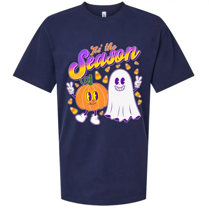 Cute Retro Halloween Tis The Season Sueded Cloud Jersey T-Shirt