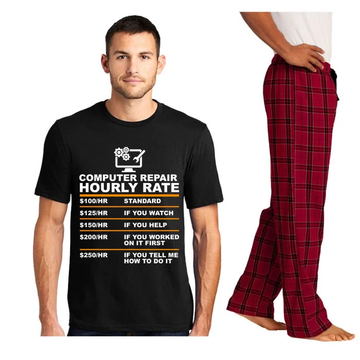 Computer Repair Hourly Rate Computer Repair Geek Cool Gift Cute Gift Pajama Set