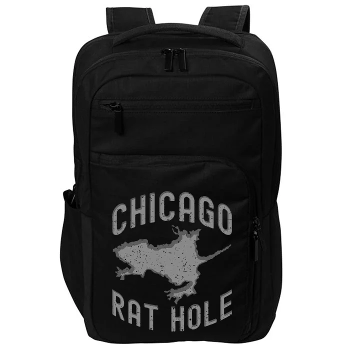 Chicago Rat Hole. Hilarious Souvenir From Chicago Funny Impact Tech Backpack