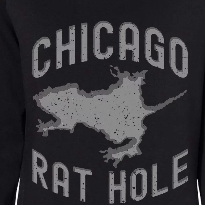 Chicago Rat Hole. Hilarious Souvenir From Chicago Funny Womens California Wash Sweatshirt