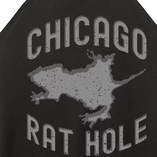 Chicago Rat Hole. Hilarious Souvenir From Chicago Funny Women’s Perfect Tri Rocker Tank