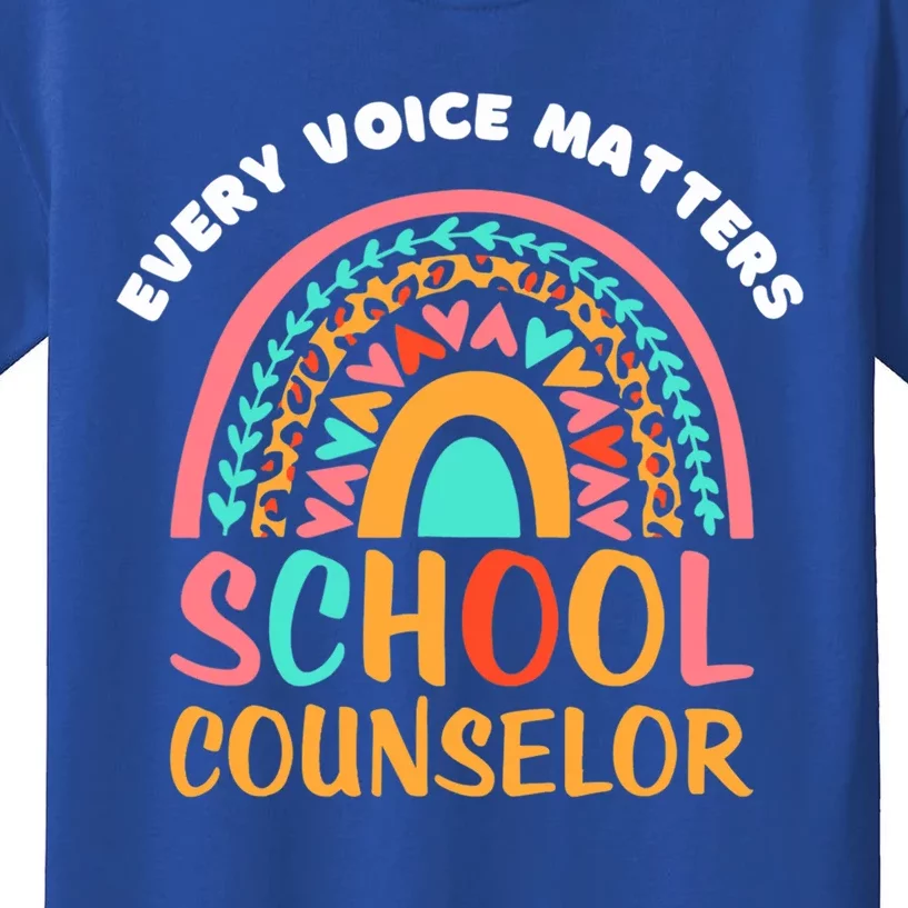 Cute Rainbow Happy National School Counseling Week Counselor Gift Kids T-Shirt