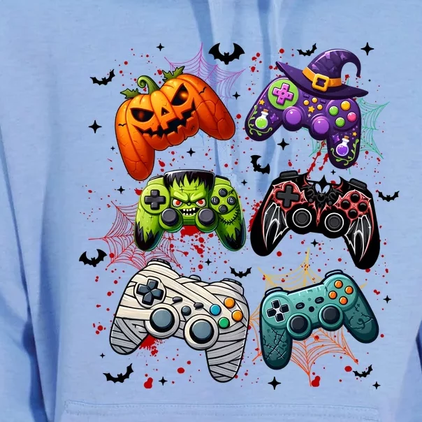 Cool Retro Halloween Gaming Controllers Unisex Surf Hoodie