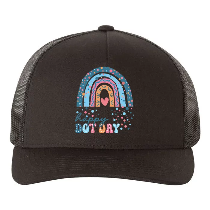 Cute Rainbow Happy Dot Day Gift Yupoong Adult 5-Panel Trucker Hat