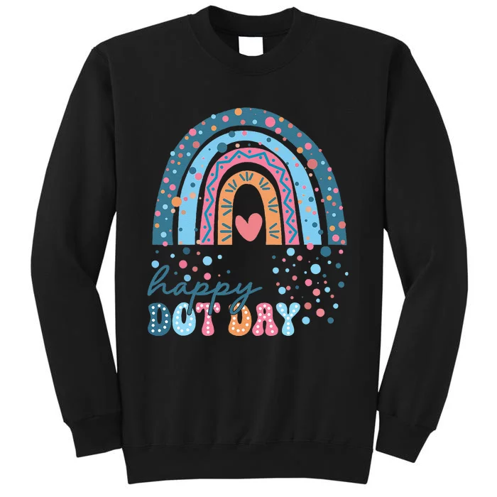 Cute Rainbow Happy Dot Day Gift Tall Sweatshirt