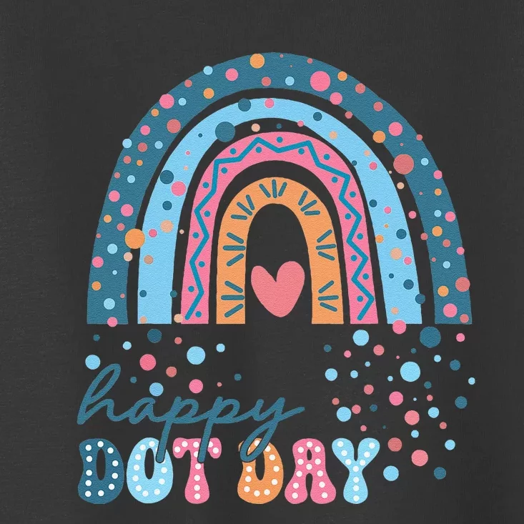 Cute Rainbow Happy Dot Day Gift Toddler T-Shirt