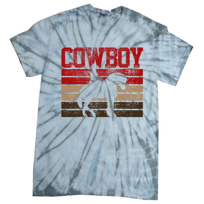 Cowboy Rodeo Horse Gift Country Tie-Dye T-Shirt