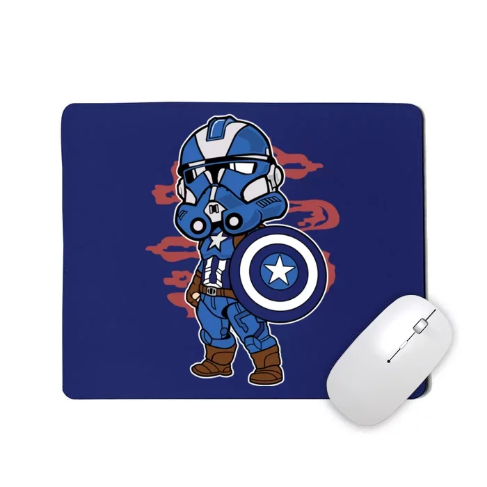 Captain Robotic Helmet Trooper Mousepad